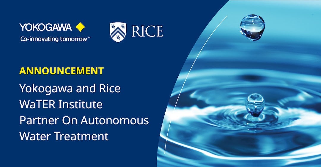 Rice WaTER Institute and Yokogawa partner